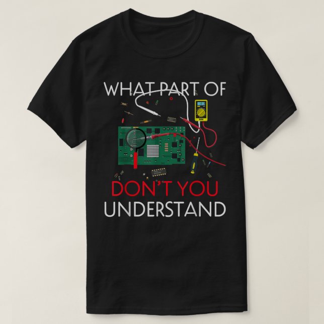 Camiseta Ingeniero eléctrico Regalos Funny Motor Eléctrico (Diseño del anverso)
