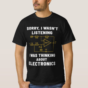 Camiseta Ingeniero electrónico regalos Electric geek Funny