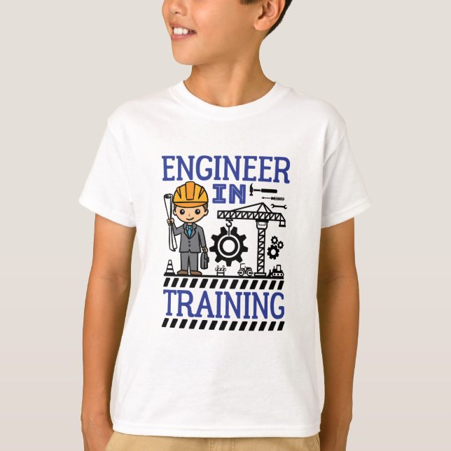 Camiseta Ingeniero en Entrenamiento de Niños en Ciencia Tec (Anverso)