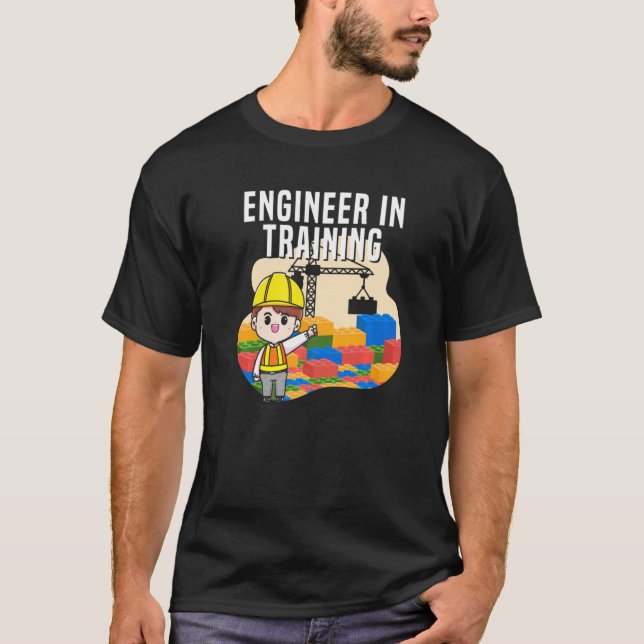 Camiseta Ingeniero En Formación Bloques De Edificios Edific (Anverso)