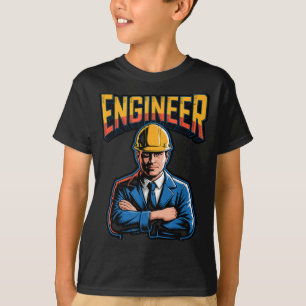 Camiseta Ingeniero en letras griegas humor nerd de Stem