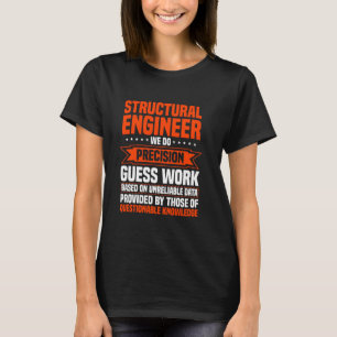 Camiseta Ingeniero Estructural Construcción Edificio Civil 