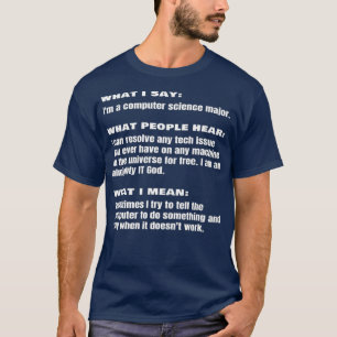 Camiseta Ingeniero Estudiantil Principal en Ciencias de la 