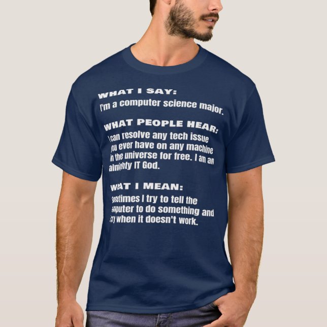 Camiseta Ingeniero Estudiantil Principal en Ciencias de la  (Anverso)