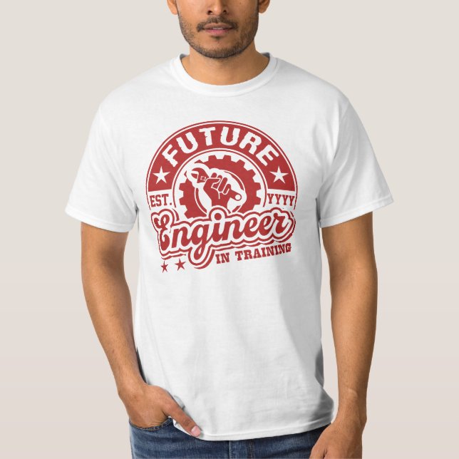 Camiseta Ingeniero futuro (EST. Personalizable del AÑO) (Anverso)