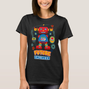 Camiseta Ingeniero Futuro Robotics Ingeniería Kid Robot