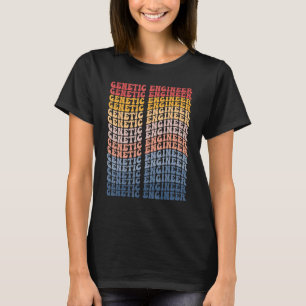 Camiseta Ingeniero genético Groovy Retro