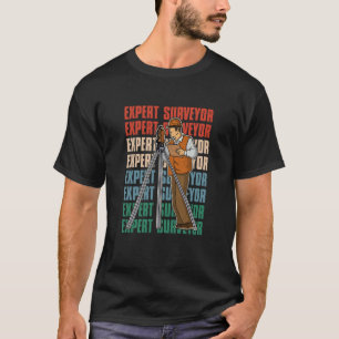 Camiseta Ingeniero geodesia topógrafo teodolito profesional