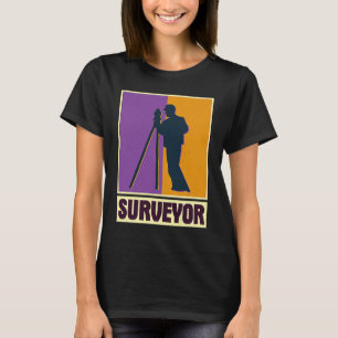 Camiseta Ingeniero geodesia topógrafo teodolito profesional