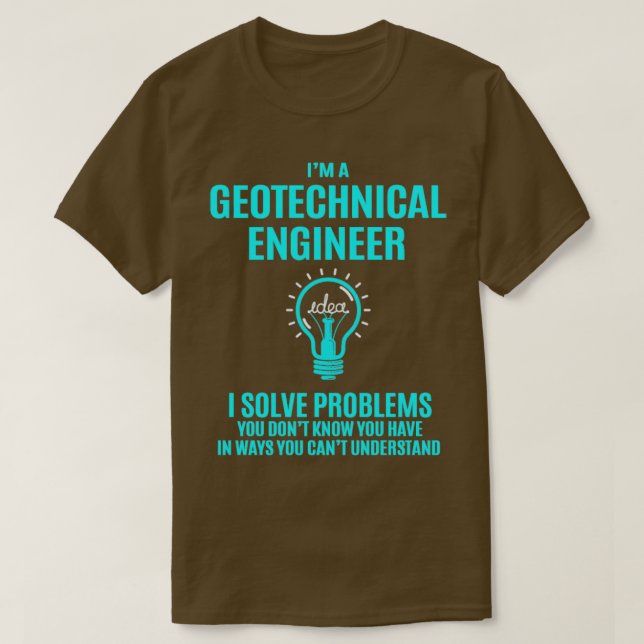 Camiseta Ingeniero Geotécnico I Resuelve Problemas G (Diseño del anverso)