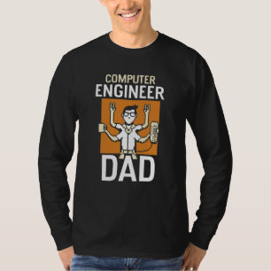 Camiseta Ingeniero informático Papá codificando programador