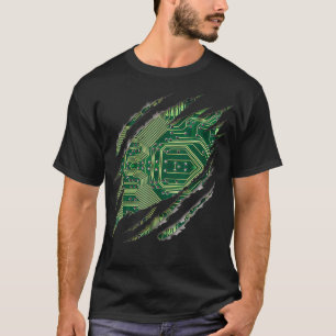 Camiseta Ingeniero Informático Software Geek Circuit Board