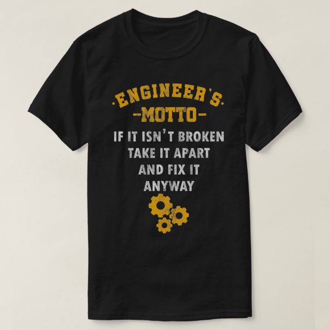 Camiseta Ingeniero Ingeniería Profesional Mecánica Electri (Diseño del anverso)