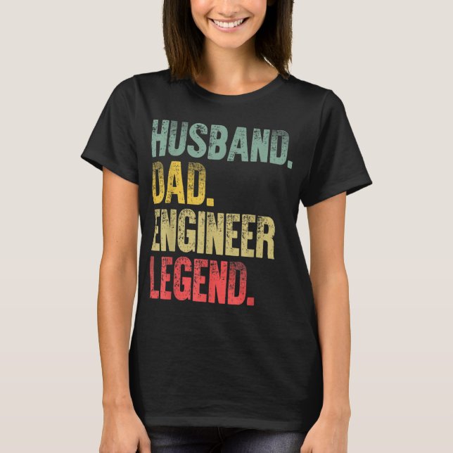 Camiseta Ingeniero ingeniero de papa casera retro (Anverso)