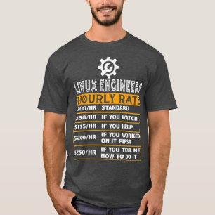 Camiseta Ingeniero Linu Hourrate Uni Geek Cloud