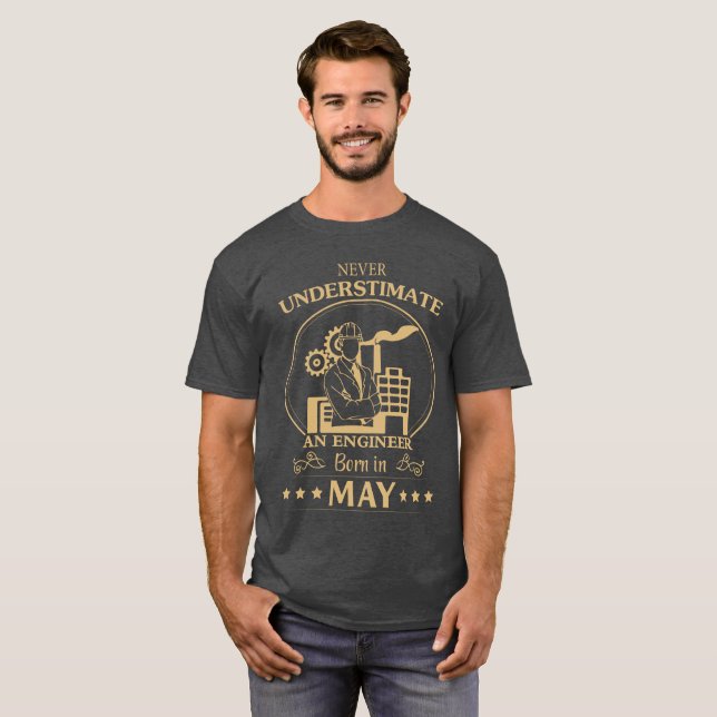 Camiseta Ingeniero llevado en mayo (Anverso completo)