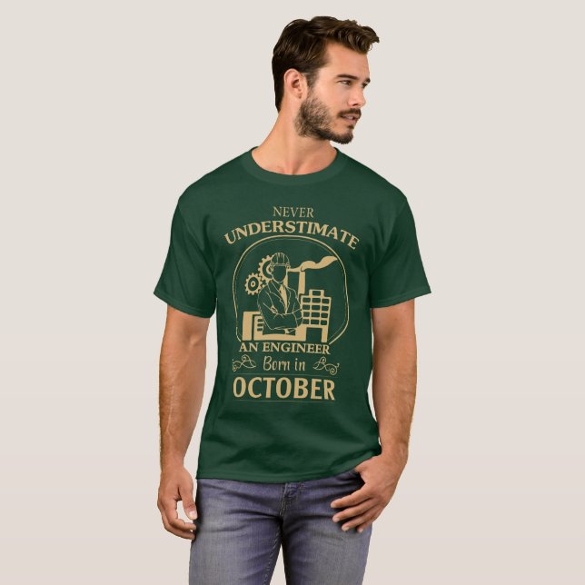 Camiseta Ingeniero llevado en octubre (Anverso completo)