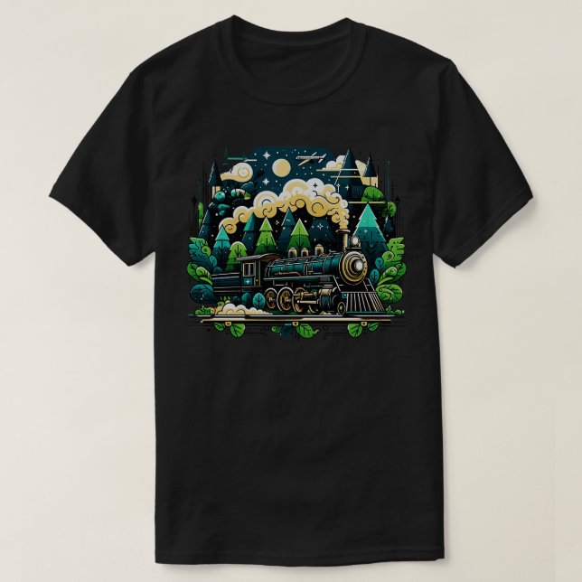 Camiseta Ingeniero Locomotor de Tren de Vapor Hombres Mujer (Diseño del anverso)