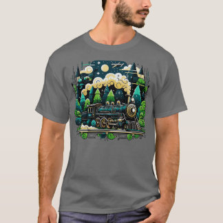 Camiseta Ingeniero Locomotor de Tren de Vapor Hombres Mujer