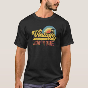 Camiseta Ingeniero Locomotor Vintage Sunset Profesora Retr