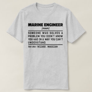 Camiseta Ingeniero marino Noun Ocean Engineering Mariner Da