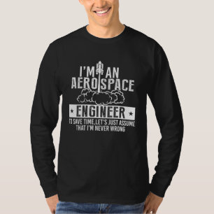 Camiseta Ingeniero Mecánico de Aeronaves Aeroespaciales Ing