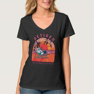 Camiseta Ingeniero Mecánico de Plomo Jubilado Vintage Retir