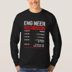 Camiseta Ingeniero Mecánico de Tarifas Horarias 1
