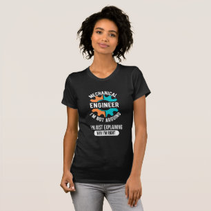 Camiseta Ingeniero Mecánico Gracioso, Ingeniería Mecánica