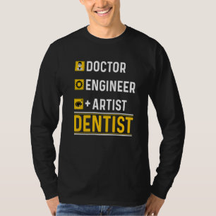 Camiseta Ingeniero médica Artista Dentista Odontología Oral