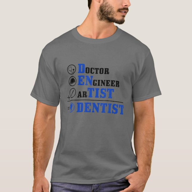 Camiseta Ingeniero Médica Dentista Artista Teatro Estudiant (Anverso)