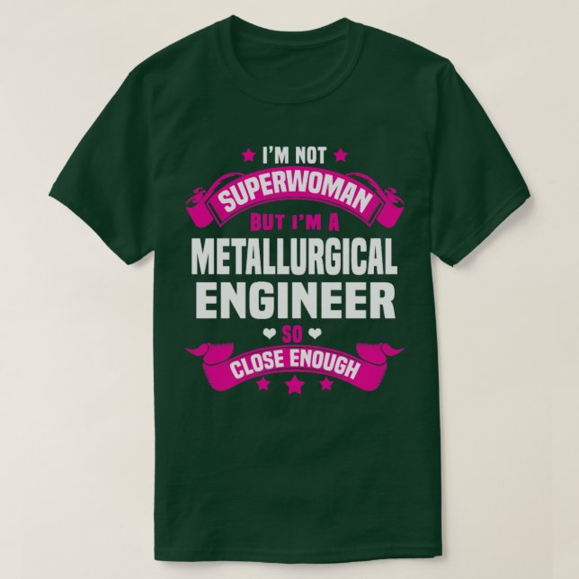 Camiseta Ingeniero metalúrgico 1 (Diseño del anverso)