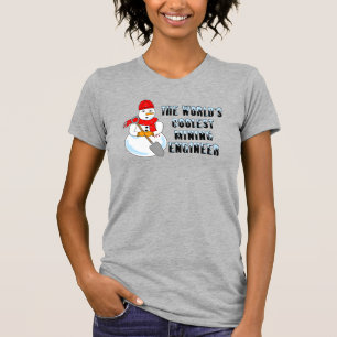 Camiseta Ingeniero Minero más Coolest Snowman