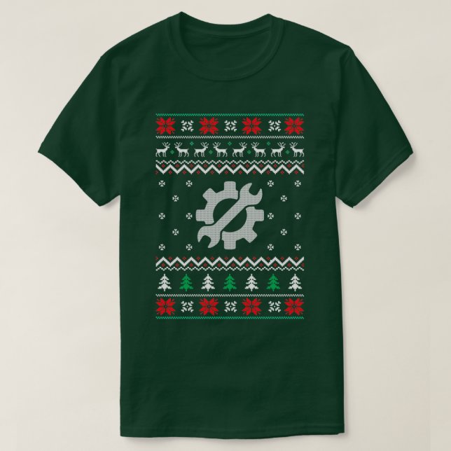 Camiseta Ingeniero Navidades feos (Diseño del anverso)