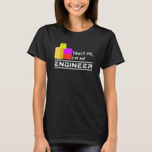 Camiseta Ingeniero Niños Niños Juguetes Edificios Bloques B