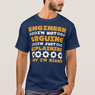 CAMISETA INGENIERO NO SINO SÓLO EXPLICAR