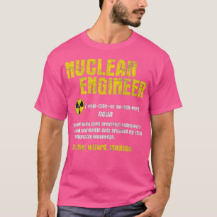 Camiseta Ingeniero nuclear Ciencia Energía Ingeniería Radio