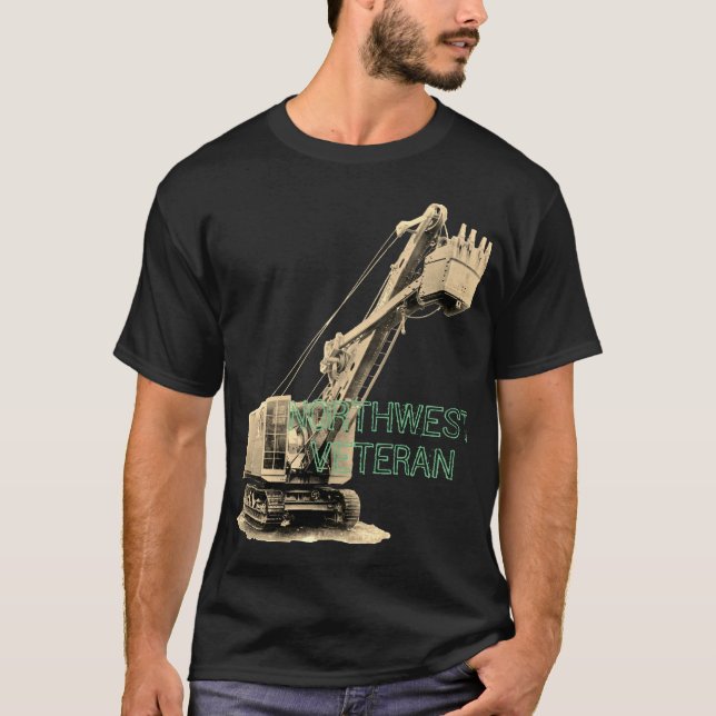 Camiseta INGENIERO OPERATIVO DE grúa y pala del noroeste (Anverso)