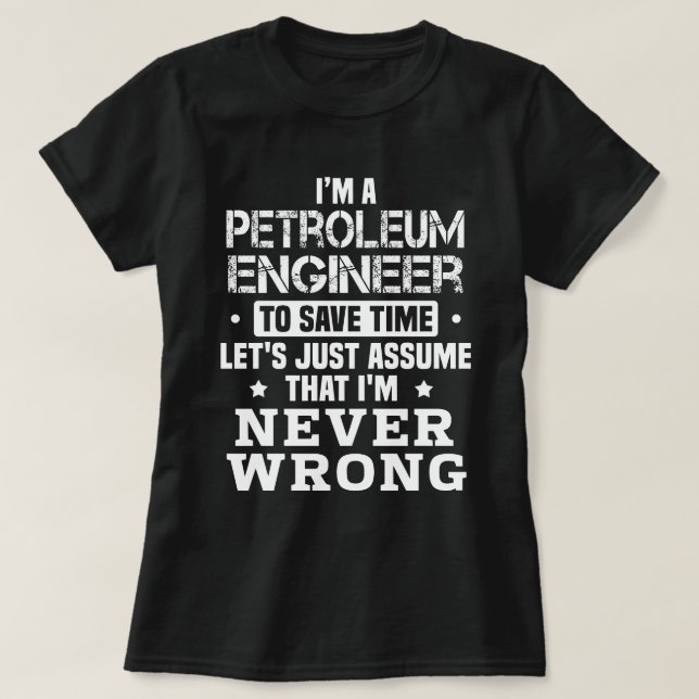 Camiseta Ingeniero Petrolero (Diseño del anverso)