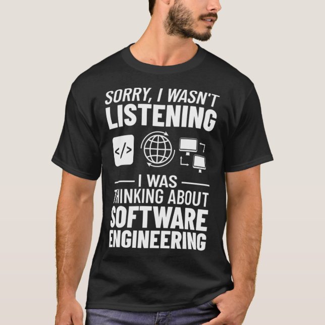 Camiseta Ingeniero principiante de Software Engineering Man (Anverso)