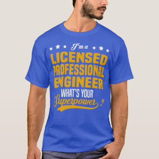 Camiseta Ingeniero profesional con licencia