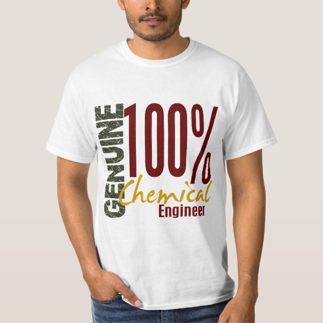 Camiseta Ingeniero químico auténtico (Anverso)