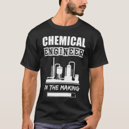 Camiseta Ingeniero químico en proceso, textura lisa