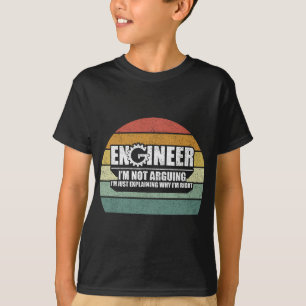 Camiseta Ingeniero retro no estoy discutiendo ingeniería di