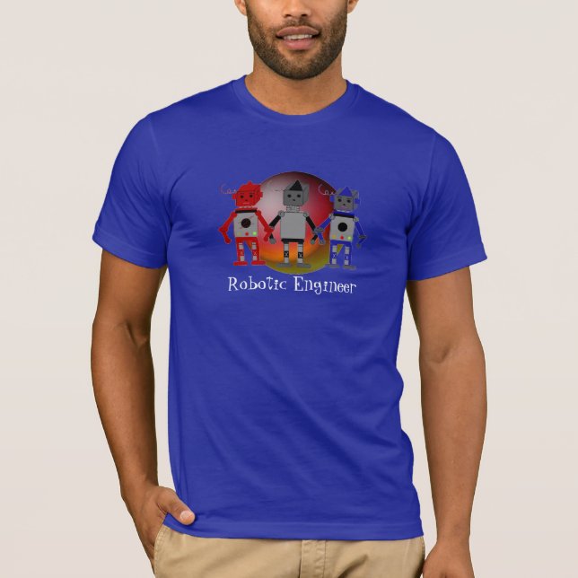 Camiseta Ingeniero Robótico - Robots (Anverso)