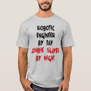 Camiseta Ingeniero Robótico Zombie Slayer