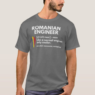 Camiseta Ingeniero rumano Definición divertida regalo de Ru