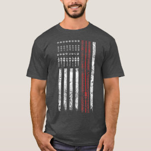 Camiseta Ingeniero tecnológico de audio de la bandera de t