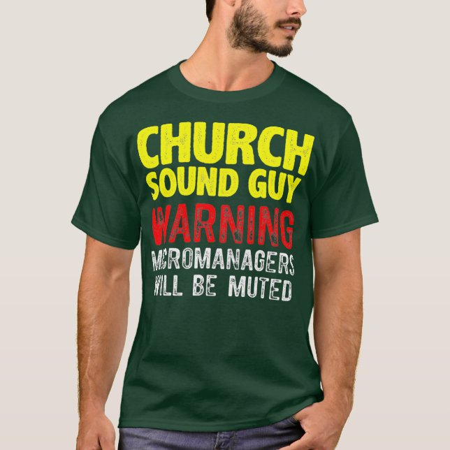Camiseta Ingeniero tecnológico de audio silenciado por el t (Anverso)