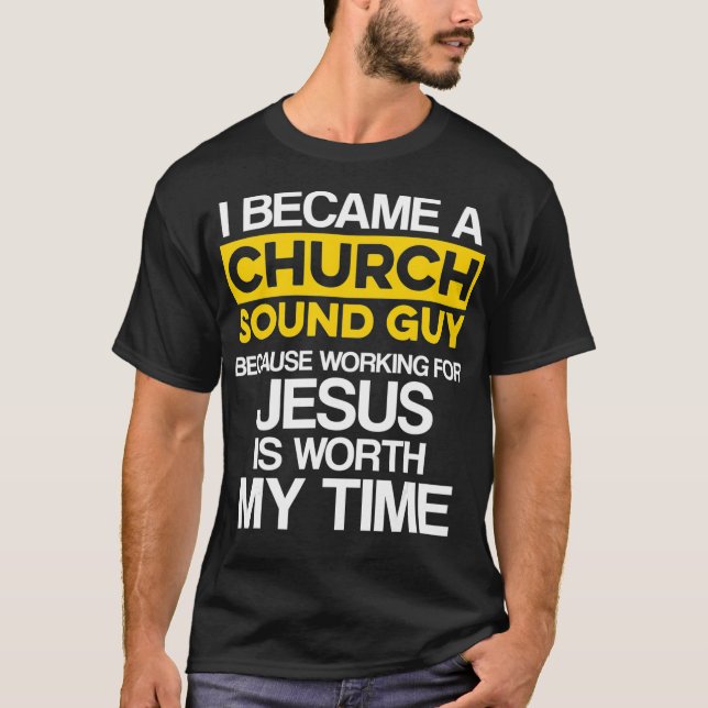 Camiseta Ingeniero Tecnológico del Guy Sound de la Iglesia  (Anverso)